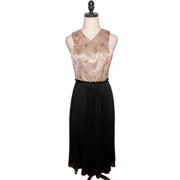 Anthropologie Two-Tone Midi Dress - Picture 4 of 9